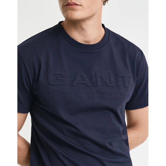 Product GANT ΜΠΛΟΥΖΑ ΚΜ EMBOSSED SS T-SHIRT base image