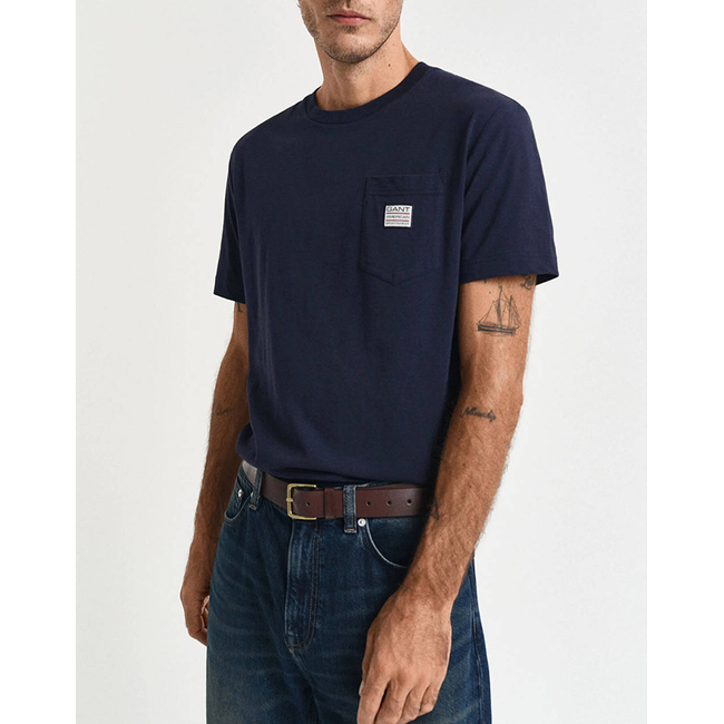 Product GANT ΜΠΛΟΥΖΑ ΚΜ POCKET CONTRAST SS T-SHIRT base image