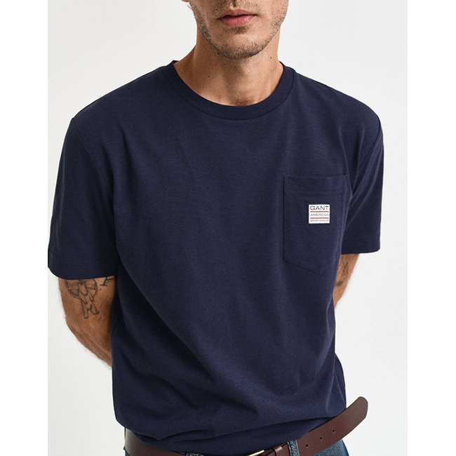 Product GANT ΜΠΛΟΥΖΑ ΚΜ POCKET CONTRAST SS T-SHIRT base image