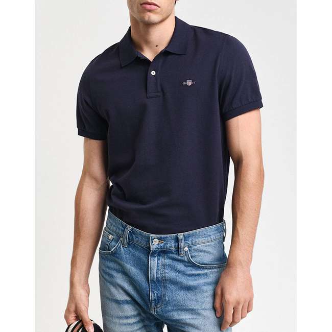 Product GANT ΜΠΛΟΥΖΑ ΚΜ REG SHIELD SS PIQUE POLO base image