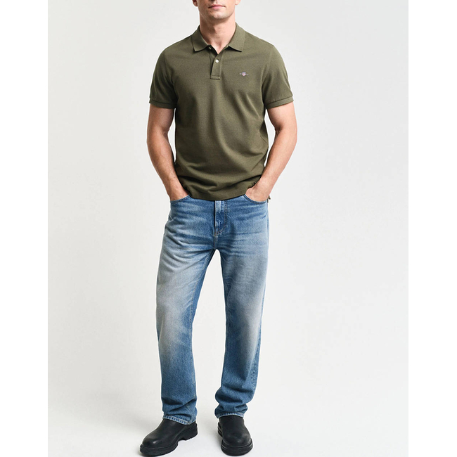 Product GANT ΜΠΛΟΥΖΑ ΚΜ REG SHIELD SS PIQUE POLO base image