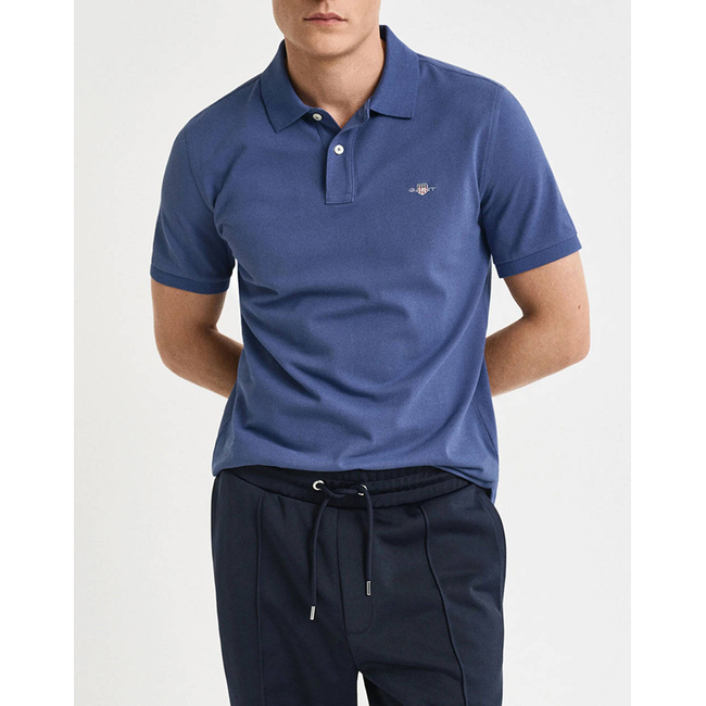 Product GANT ΜΠΛΟΥΖΑ ΚΜ REG SHIELD SS PIQUE POLO base image