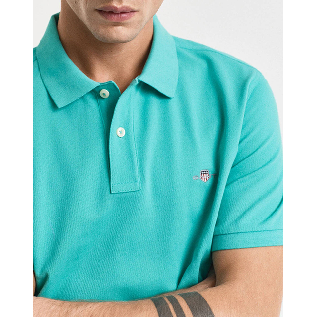 Product GANT ΜΠΛΟΥΖΑ ΚΜ REG SHIELD SS PIQUE POLO base image