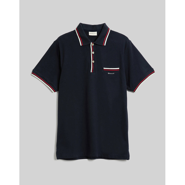 Product GANT ΜΠΛΟΥΖΑ ΚΜ  2-COL TIPPING SS PIQUE POLO base image