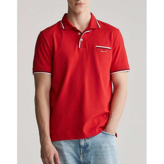Product GANT ΜΠΛΟΥΖΑ ΚΜ  2-COL TIPPING SS PIQUE POLO base image