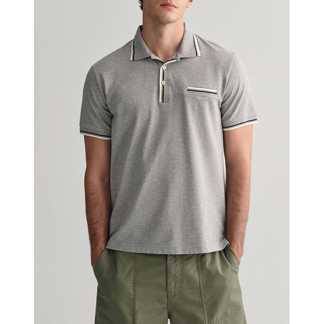 Product GANT ΜΠΛΟΥΖΑ ΚΜ  2-COL TIPPING SS PIQUE POLO base image
