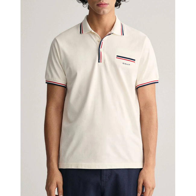 Product GANT 2-COL TIPPING SS PIQUE POLO T-SHIRT base image