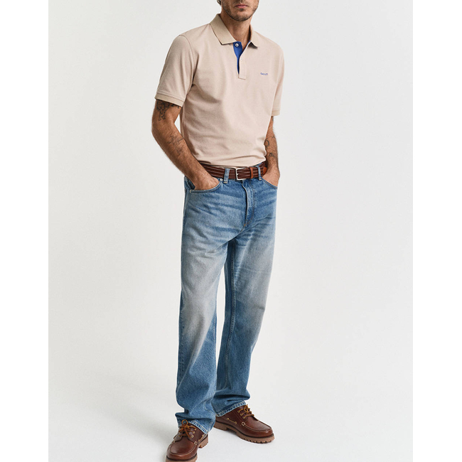Product GANT KM REG CONTRAST PIQUE SS POLO T-SHIRT base image
