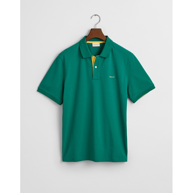 Product GANT ΜΠΛΟΥΖΑ ΚΜ REG CONTRAST PIQUE SS POLO base image