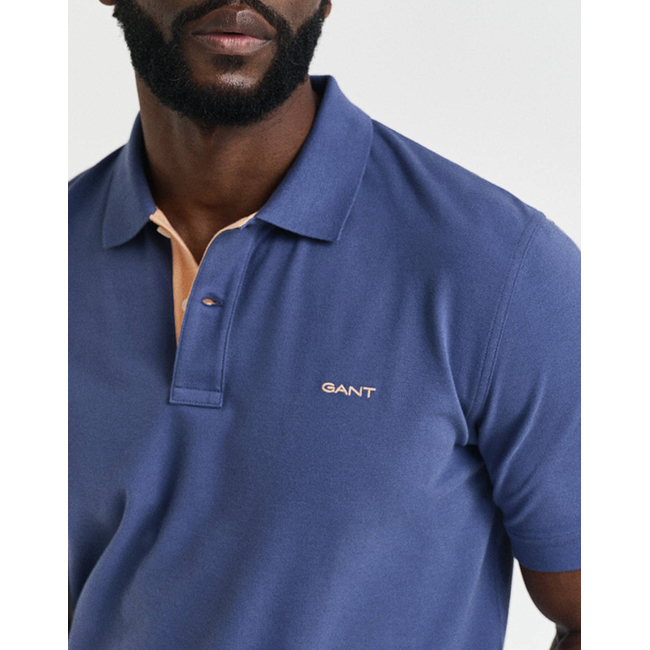 Product GANT KM REG CONTRAST PIQUE SS POLO T-SHIRT base image