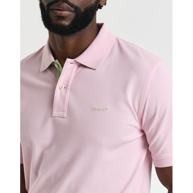 Product GANT KM REG CONTRAST PIQUE SS POLO T-SHIRT base image