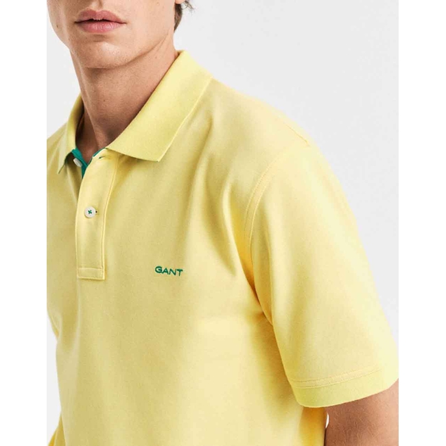 Product GANT KM REG CONTRAST PIQUE SS POLO T-SHIRT base image