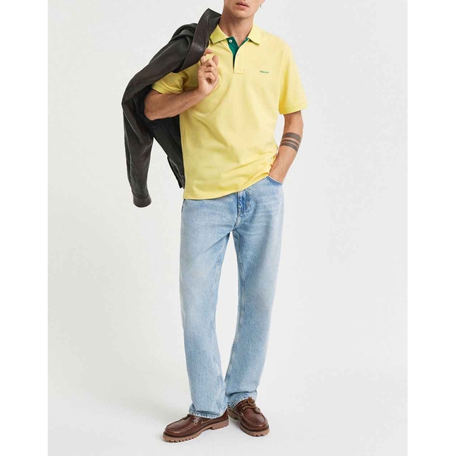 Product GANT KM REG CONTRAST PIQUE SS POLO T-SHIRT base image