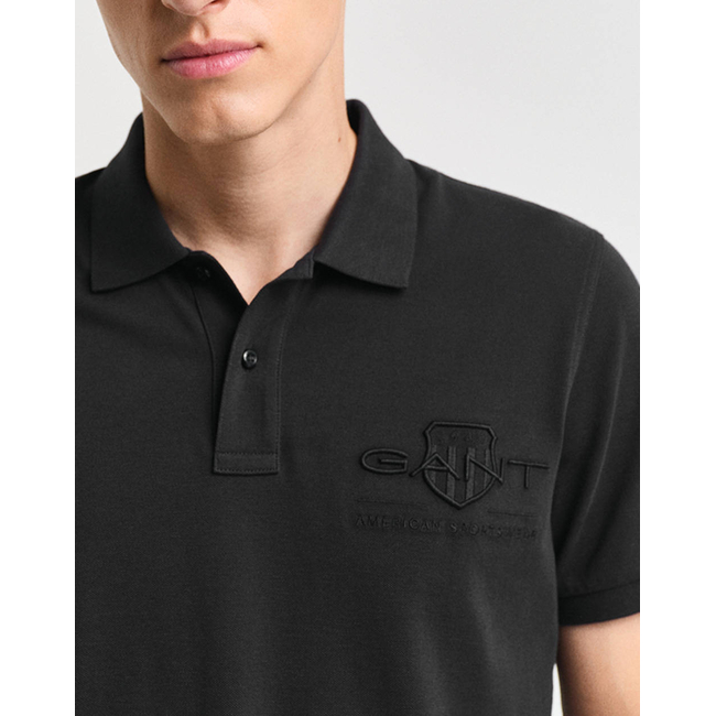 Product GANT REG TONAL SHIELD SS POLO base image