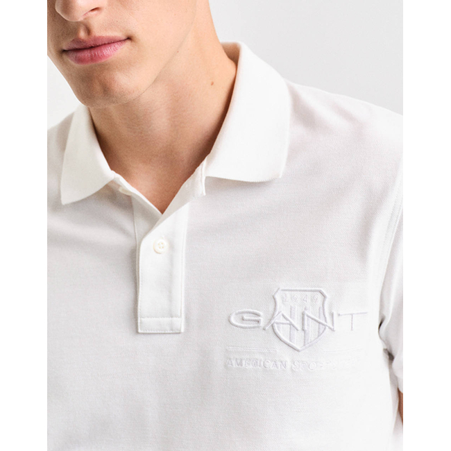 Product GANT REG TONAL SHIELD SS POLO base image