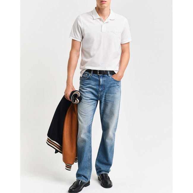 Product GANT REG TONAL SHIELD SS POLO base image