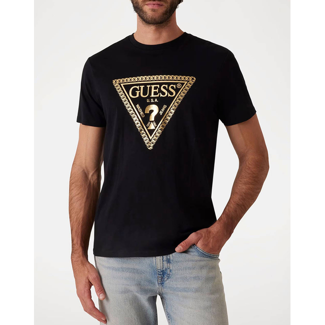 Product GUESS SS BSC CHAIN TRI LOGO TEE ΜΠΛΟΥΖΑ ΑΝΔΡΙΚΟ base image