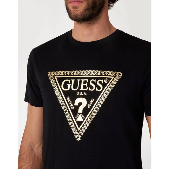 Product GUESS SS BSC CHAIN TRI LOGO TEE ΜΠΛΟΥΖΑ ΑΝΔΡΙΚΟ base image