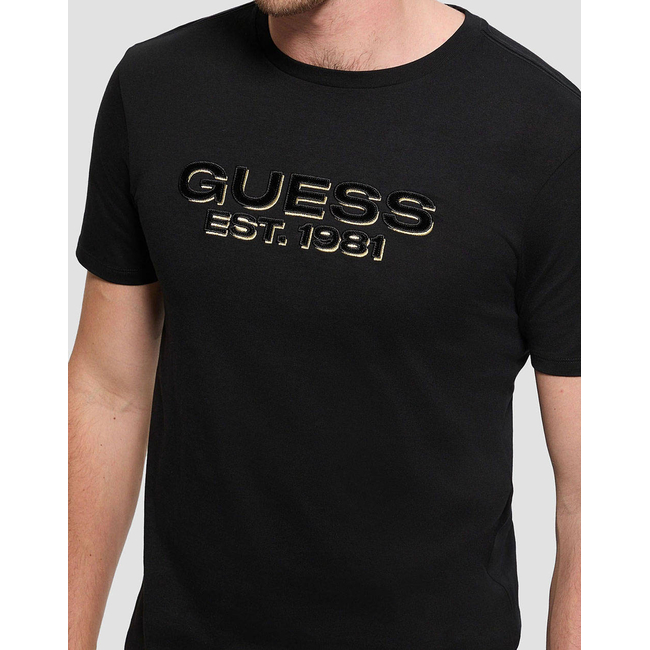 Product GUESS SS BSC VELVET LOGO TEE MEN'S T-SHIRT base image