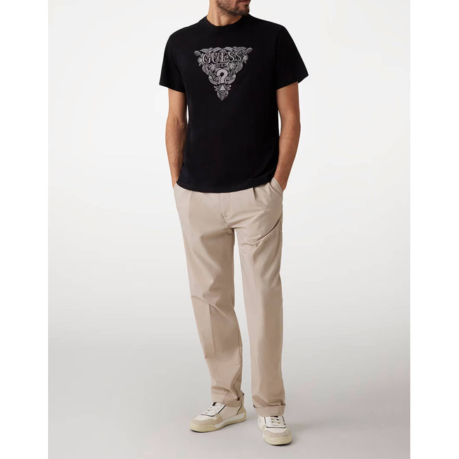 Product GUESS SS CN FLOWER EMBRO TEE MEN'S T-SHIRT base image