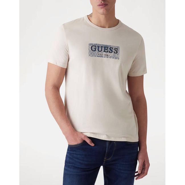Product GUESS SS CN GUESS BOX TEE ΜΠΛΟΥΖΑ ΑΝΔΡΙΚΟ base image