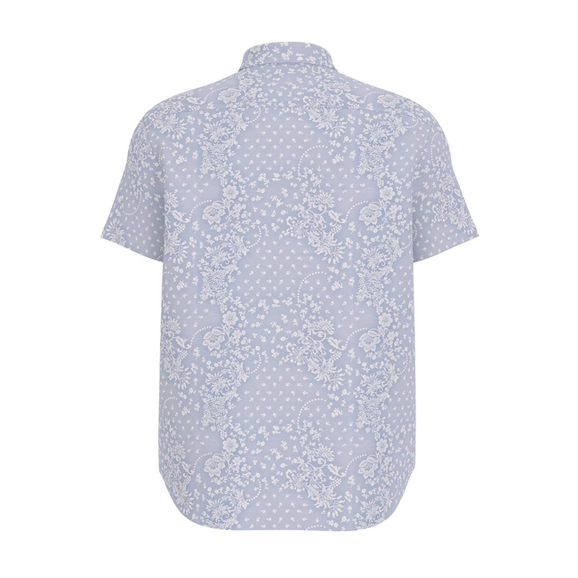 Product GUESS JEANS GJ SS REG PKT COLLAR - ORG CO LIGHT PRINTED POPELINE ΠΟΥΚΑΜΙΣΟ ΑΝΔΡΙΚΟ base image