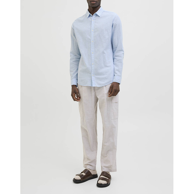 Product JACK&JONES JJEBREEZE LINEN BLEND SHIRT LS SN base image