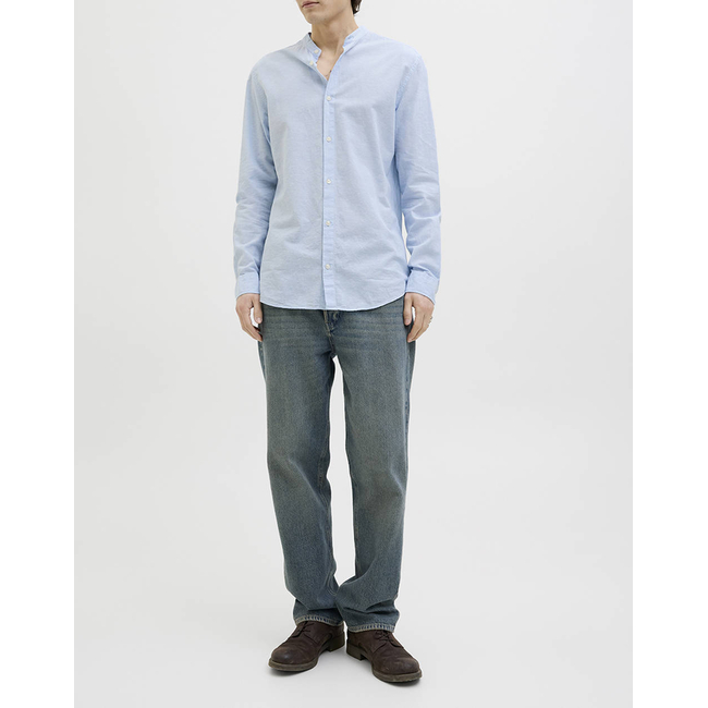Product JACK&JONES JJEBREEZE LINEN BLEND BAND SHIRT LS SN base image