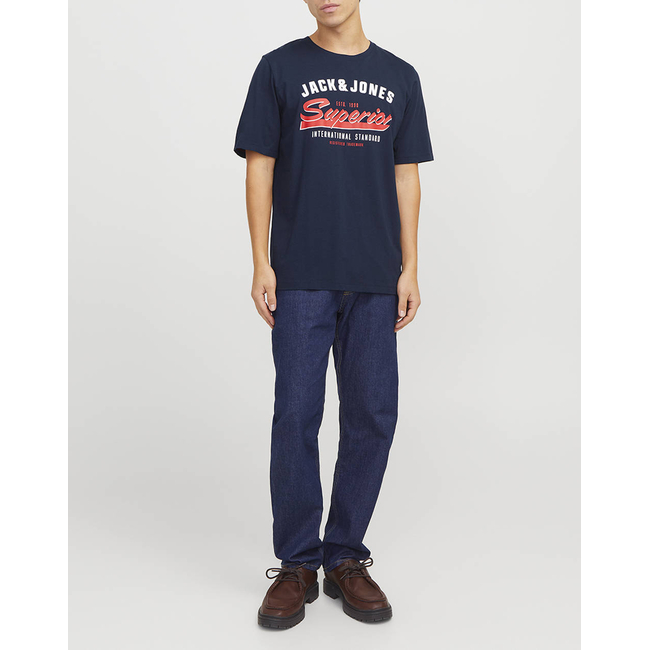 Product JACK&JONES JJELOGO TEE SS O-NECK 2 COL SS25 SN base image