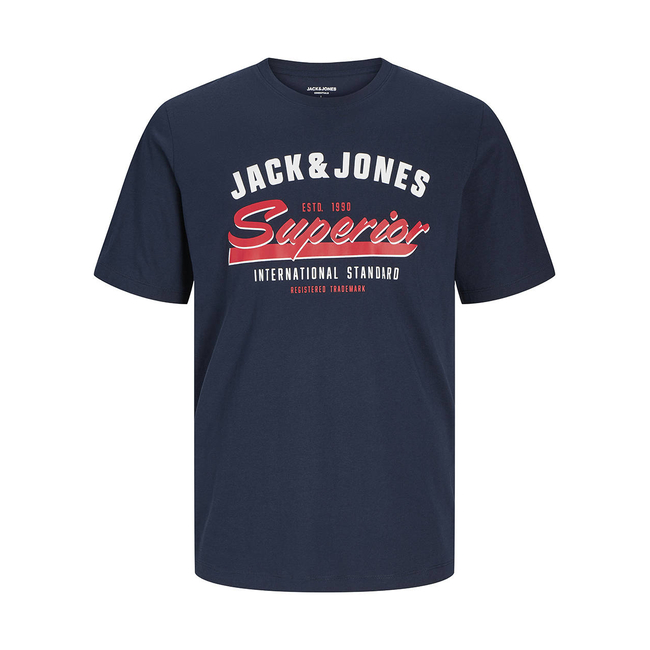 Product JACK&JONES JJELOGO TEE SS O-NECK 2 COL SS25 SN base image
