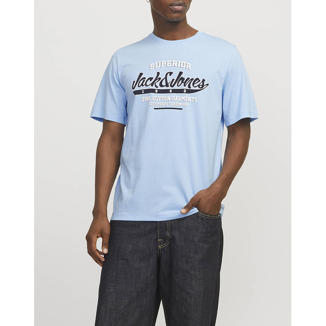 Product JACK&JONES JJELOGO TEE SS O-NECK 2 COL SS25 SN base image