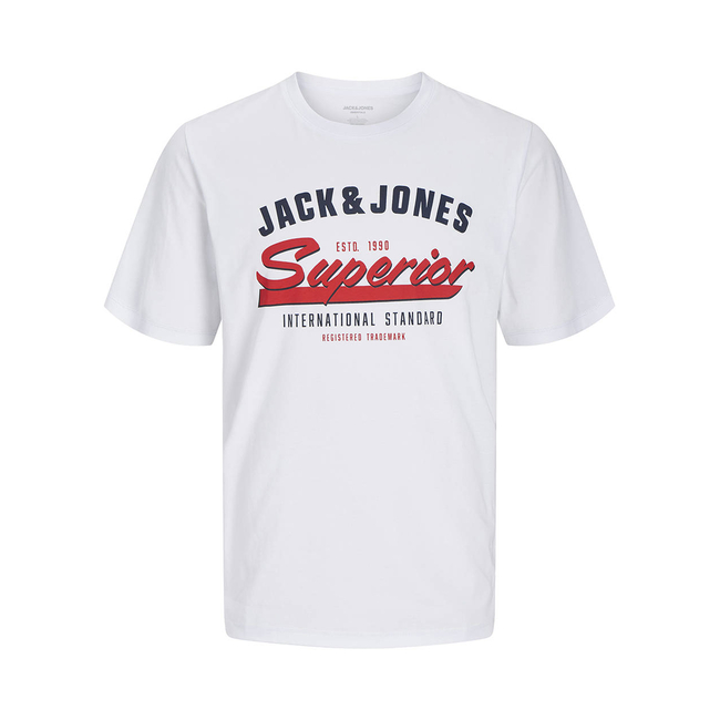 Product JACK&JONES JJELOGO TEE SS O-NECK 2 COL SS25 SN base image