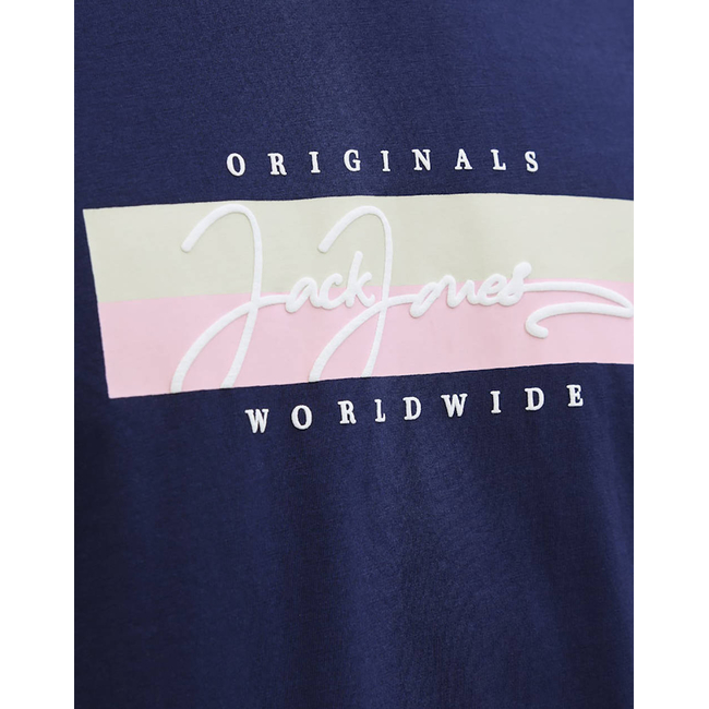 Product JACK&JONES JORFREDERIKSBERG BOX SCRIPT TEE SS CN LN base image