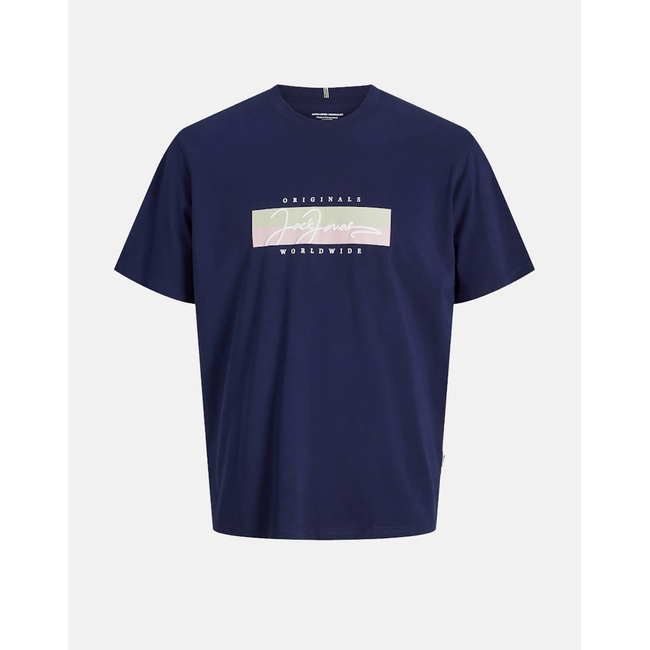 Product JACK&JONES JORFREDERIKSBERG BOX SCRIPT TEE SS CN LN base image