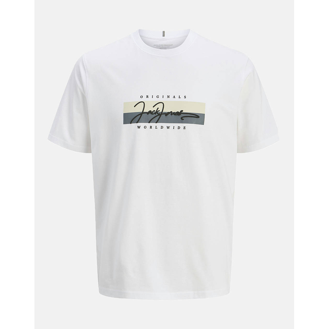 Product JACK&JONES JORFREDERIKSBERG BOX SCRIPT TEE SS CN LN base image