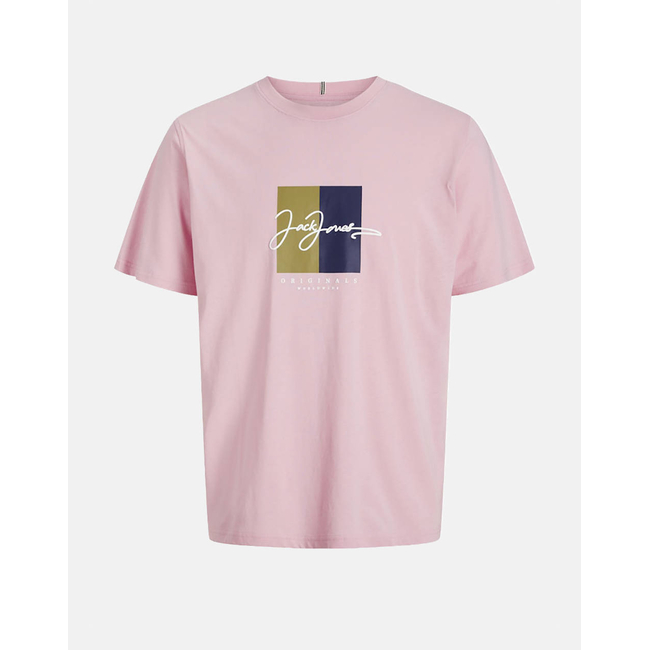 Product JACK&JONES JORFREDERIKSBERG BOX SCRIPT TEE SS CN LN base image
