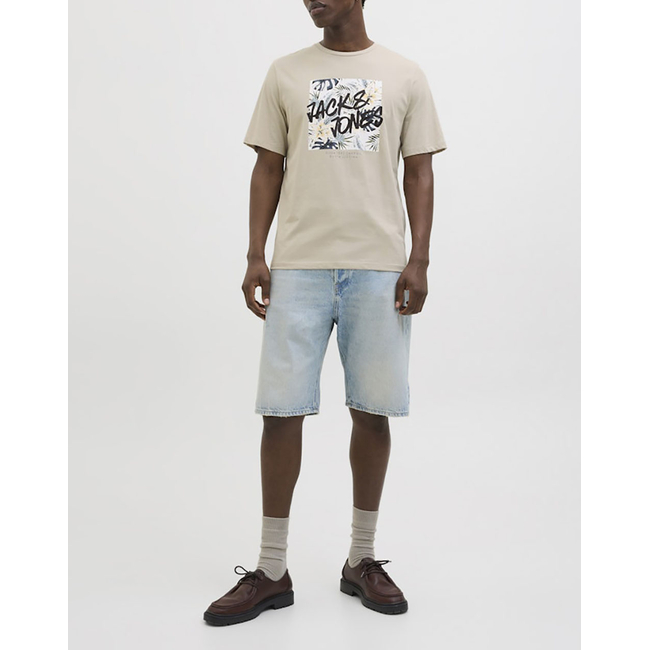 Product JACK&JONES JJHAWAII SHAPE TEE SS CREW NECK LN base image