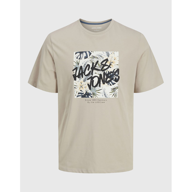 Product JACK&JONES JJHAWAII SHAPE TEE SS CREW NECK LN base image