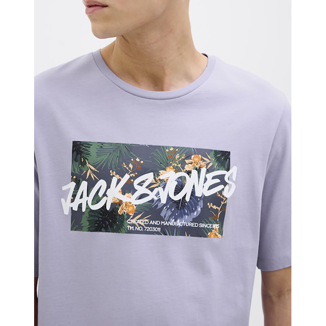 Product JACK&JONES JJHAWAII SHAPE TEE SS CREW NECK LN base image