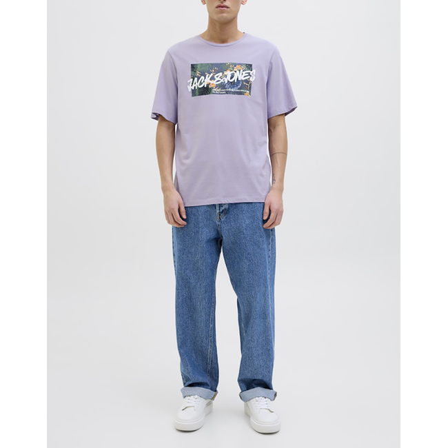 Product JACK&JONES JJHAWAII SHAPE TEE SS CREW NECK LN base image