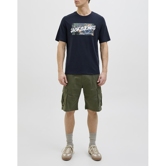 Product JACK&JONES JJHAWAII SHAPE TEE SS CREW NECK LN base image