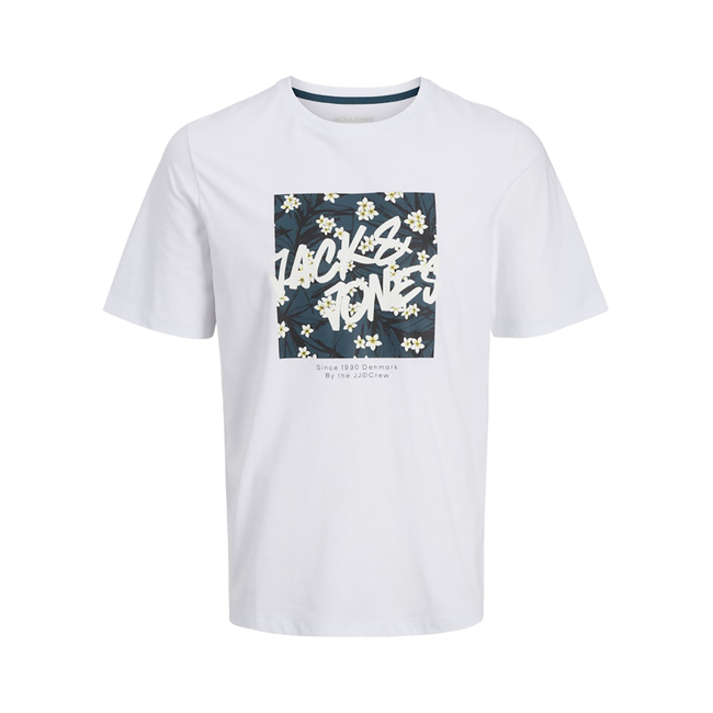 Product JACK&JONES JJHAWAII SHAPE TEE SS CREW NECK LN base image