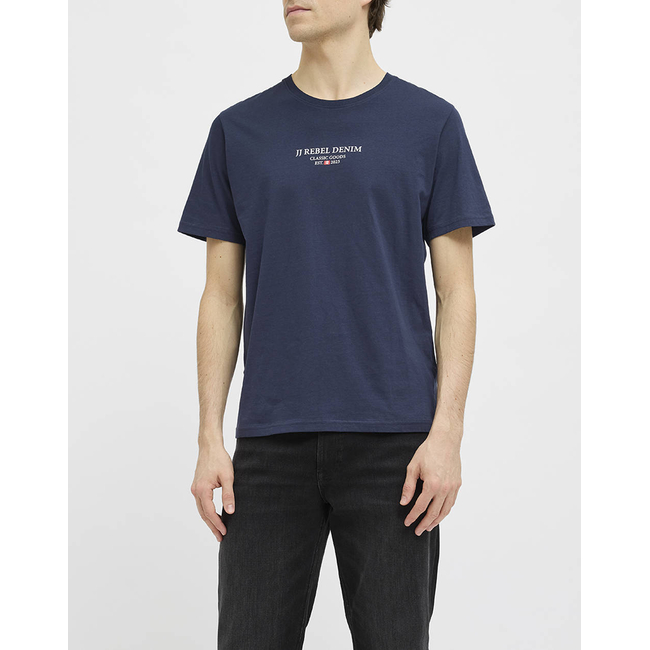 Product JJ REBEL JREBJEANS REBEL PRINT TEE SS O-NECK SN base image