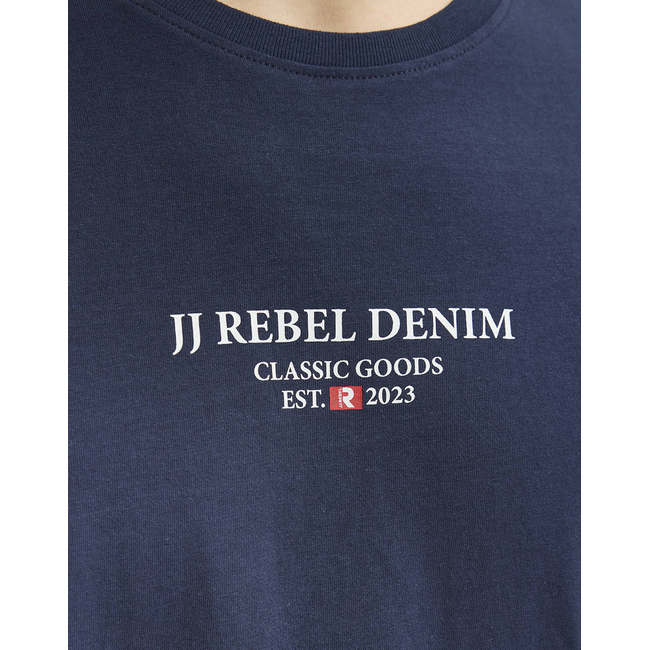 Product JJ REBEL JREBJEANS REBEL PRINT TEE SS O-NECK SN base image