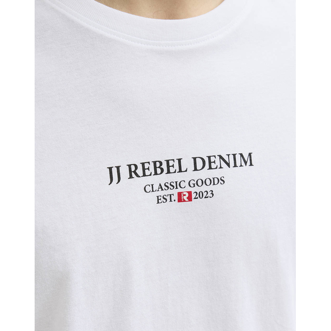 Product JJ REBEL JREBJEANS REBEL PRINT TEE SS O-NECK SN base image