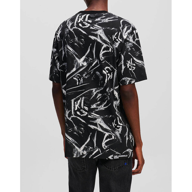 Product KARL LAGERFELD KLJ RELAXED SS AOP TEE base image