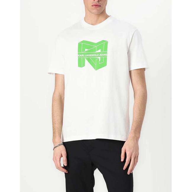 Product KARL LAGERFELD JEANS KLJ REG SS CUBE LOGO TEE base image