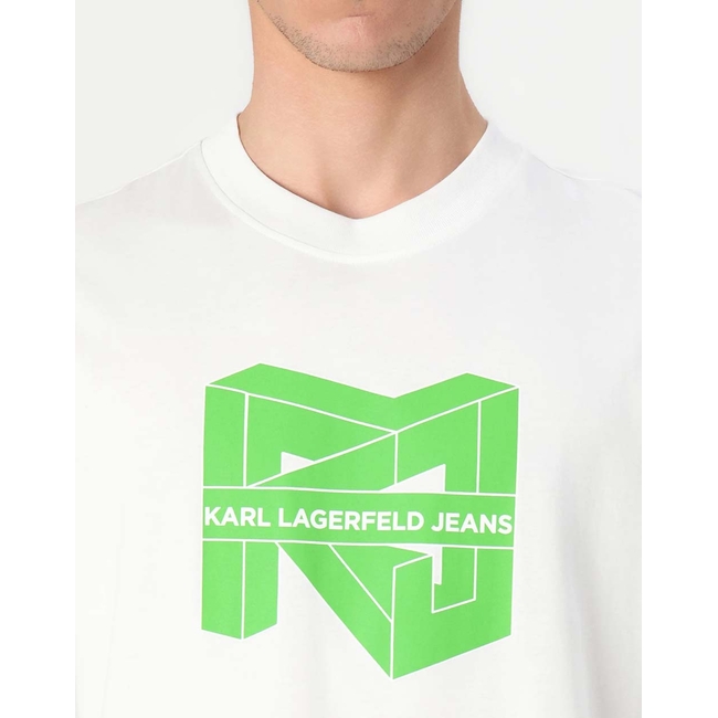 Product KARL LAGERFELD JEANS KLJ REG SS CUBE LOGO TEE base image