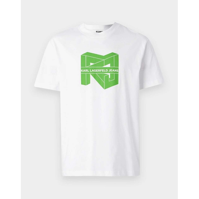 Product KARL LAGERFELD JEANS KLJ REG SS CUBE LOGO TEE base image