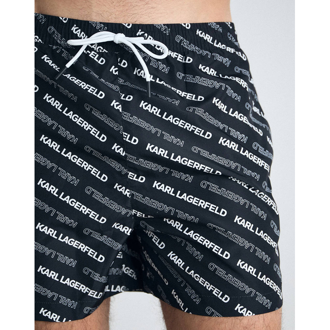 Product KARL LAGERFELD DIAGONAL AOP SHORT BOARDSHORTS base image